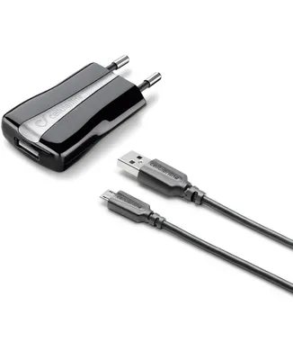Produktbild von USB-Netzteil mit Kabel schwarz (60053)