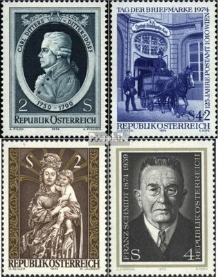 Produktbild von Briefmarken Österreich 1974 Mi 1470,1471,1472,1473 (kompl.Ausg.) gestempelt Sondermarken