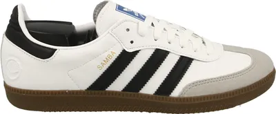 Produktbild von adidas Samba Vegan Sneaker, Weiß, 39 1/3, low, Unisex, Vegan, atmungsaktiv, bequem, dämpfend, Textil, Synthetik, Gummi, recyceltes Kunstleder, für Freizeit & Lifestyle, optimale Passform & Stabilität