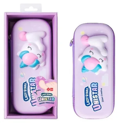 Obrázek produktu pro Squishy Piórnik Jednorożec duży, pojemny i antystresowy