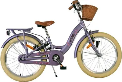 Produktbild von Volare Blossom Kinderfahrrad - Mädchen - 20 Zoll - Lila - Zwei Handbremsen