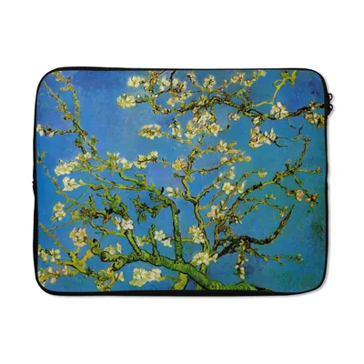 Produktbild von MuchoWow® Laptop Hülle 17 Zoll Laptoptasche Mandelblüte - Vincent van Gogh - Zipper - Schutzabdeckung