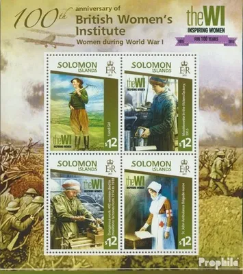 Produktbild von Briefmarken Salomoninseln 2015 Mi 3042-3045 Kleinbogen (kompl. Ausg.) postfrisch Britisches Fraueninstitut