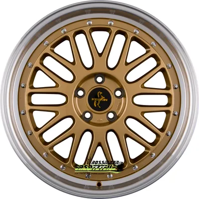 Image de 19 pouces KESKIN KT22 5x108 ET45 Jantes en aluminium GOLD LIP POLISH