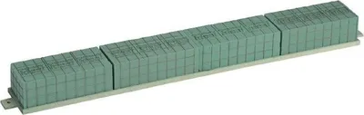 Produktbild von OASIS® Nass-Steckschaum Raquette 4 Ziegel JANEZ, Bioline Holzunterlage, Klebeband, Drahtgitter, grün, 100,5x12,5x8,5cm - Nasssteckmasse