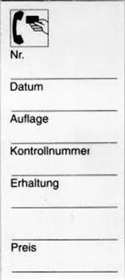 Produktbild von KOBRA-Beschriftungskärtchen Nr. G14Z