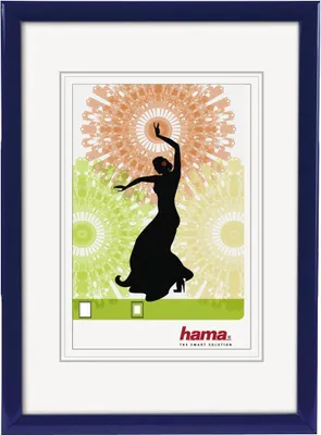 Image de Hama 66691 Cadre plastique Madrid 21 x 29,7 cm (DIN A4), bleu