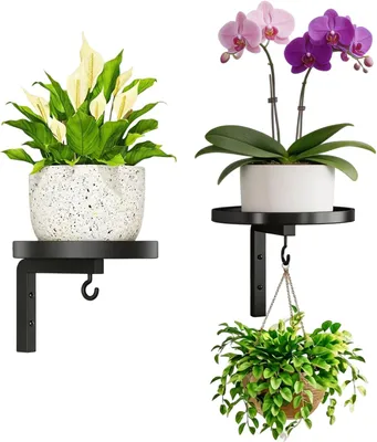 Produktbild von Pflanzenstandaard Set aus 2 Stück, Metall, mehrstufig, für drinnen und draußen, Balkon und Wohnzimmer