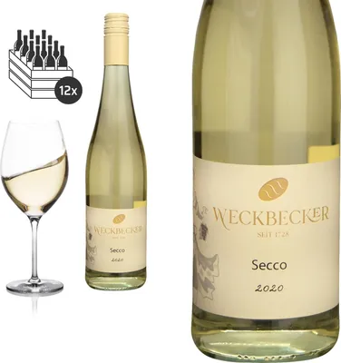 Produktbild von 12er Karton Secco Mosel trocken von Weingut Weckbecker - Weißwein