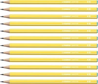 Obrázek produktu pro Tužka - STABILO tužka 160 ve žluté barvě - jednoduchá tužka - tvrdost HB