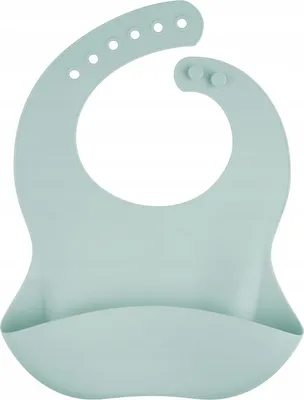 Produktbild von Canpol Babies wasserdichtes Silikon-Ltzchen mit Tasche, ab 6 Monaten, GRAU, 1 Stck