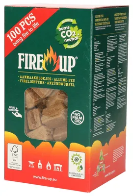 Produktbild von Fire-up Barbecue Feueranzunder - 100x - geruchlos - ungiftig - BBQ