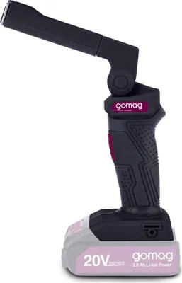 Produktbild von Gomag Akku-Arbeitsleuchte GO-AL20 Licht Lampe Brushed 300Lm 6-Stufen 20V Solo