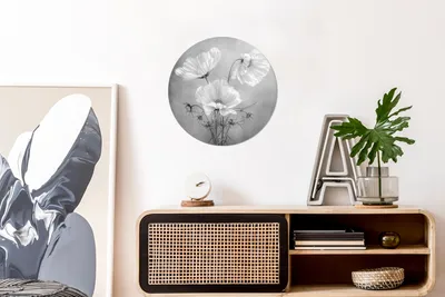 Produktbild von MuchoWow® - Wand Bild - Wohnzimmer - Runde Bilder - Alubilder - Kunst für zu Hause - Aluminium - Wanddekoration