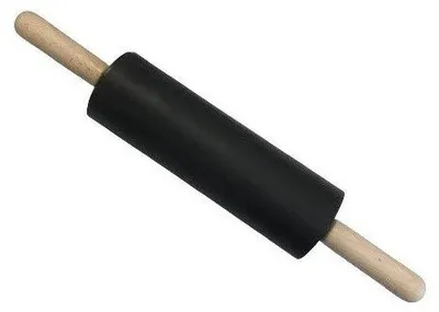 Produktbild von Teigroller aus Silikon, mit Holzgriffen, 40 cm