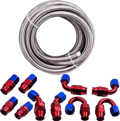 Image de AN10 ligne de carburant d'huile tuyau de carburant longueur 6M avec AN10 raccord d'extrémité