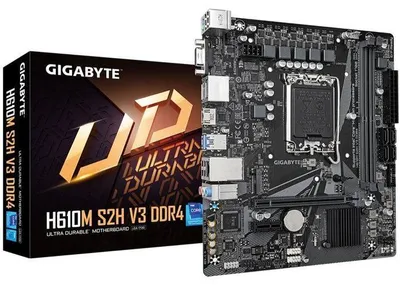 Productafbeelding van Moederbord, GIGABYTE H610M S2H V3 DDR4, Micro-ATX, Intel H610 chipset, DDR4