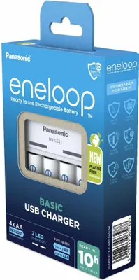 Immagine prodotto di Panasonic Eneloop Caricabatterie di base USB BQ-CC61 incl. 4xAA 2200mAh