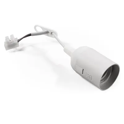 Produktbild von McShine Renovierfassung, E27, 11cm Kabel, weiß, 2-poliger Lüsterklemme