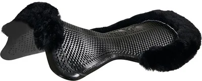 Obrázek produktu pro Acavallo Gelpad Therapeutic 1/2 s lemem z jehněčí kůže – černá, velikost: M