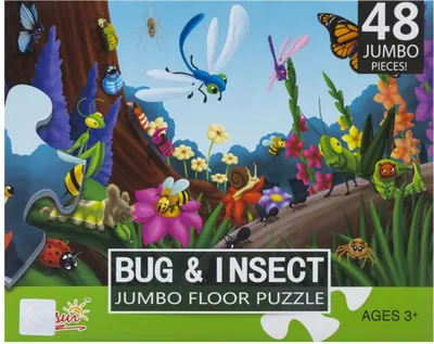 Produktbild von XXL Kinderpuzzle Insektenwelt, 48 Teile