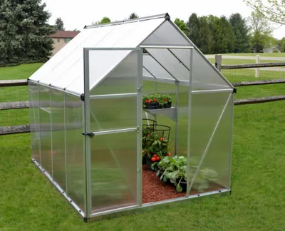 Zdjęcie produktu dla Szklarnia Palram Mythos - wymiary zewnętrzne: szer. 185 x gł. 250 x wys. 209 cm