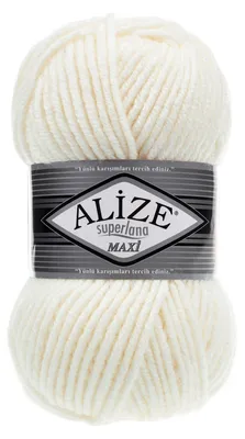 Produktbild von 100g Strickgarn Strickwolle Alize Superlana Maxi 25% Wolle, 100g, Farbwahl