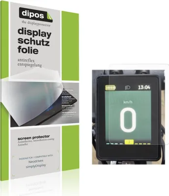 Produktbild von 2x Schutzfolie für Neodrives simplyDisplay matt Displayschutzfolie Folie Display Schutz dipos