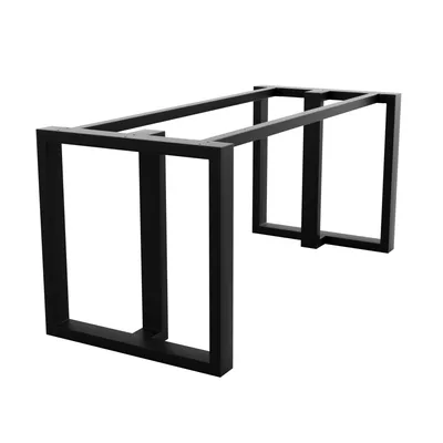 Produktbild von MetaloPro Tischbeine Metall, Schwerlast Stahl Schreibtisch Beine, Tischkufen Schwarz und Schrauben, Bodenschoner, Trapez Tischgestell für Moderne Couchtisch, Esstisch, Wohnzimmertisch… MetaloPro Tischbeine Metall, Schwerlast Stahl Schreibtisch Beine, Tischkufen Schwarz und Schrauben, Bodenschoner, Trapez Tischgestell für Moderne Couchtisch, Esstisch, Wohnzimmertisch – 140x70x72 cm
