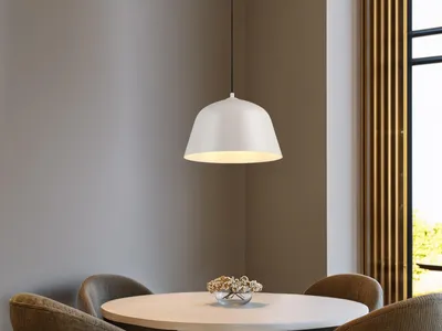 Produktbild von LED Pendelleuchte höhenverstellbar Metall Grau Esszimmerlampe hängend, Ø 30cm