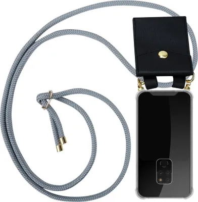 Produktbild von Cadorabo Hülle für Huawei MATE 20 Schutzhülle in Grau Handy Kette Silikon Kordel abnehmbares Etui