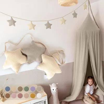 Image de Guirlande de drapeaux en coton à 100 % pour chambre d'enfant