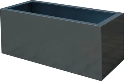 Produktbild von Pflanzkübel Palatino Lotte Metall beschichtet 120 x 40 x 50 cm anthrazit