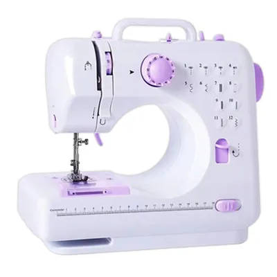 Produktbild von Mini Nähmaschine 505A mit 12 Stichen, Fußpedal & LED-Licht