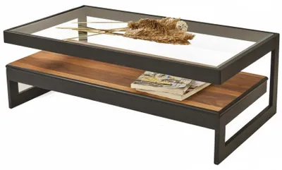 Zdjęcie produktu dla Stolik kawowy – nowoczesny, minimalistyczny, czarny, elegancki, stylowy, wygodny