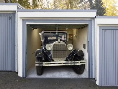 Produktbild von Garagentor Dekobild Oldtimer