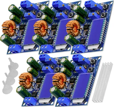 Produktbild von AZ-Delivery Stromversorgung HW-140 DC-DC Buck Boost Converter Step Up/Down, LCD-Anzeige, 3A 5,5V-30V zu 0,5V-30V kompatibel mit Arduino, 5x Set