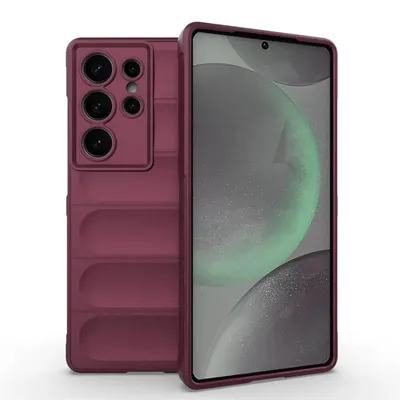 Productafbeelding van MobyDefend Hoesje - Geschikt voor Samsung Galaxy S25 Ultra  -  TPU Gripcase - Paars
