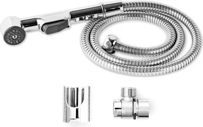 Produktbild von Handdouche - Wastafel/Bidet-Doucheset - Slanghouder Wastafel Douchearmatuur - Kraan Dusche - Douchekop - mit Slang 1,25 m