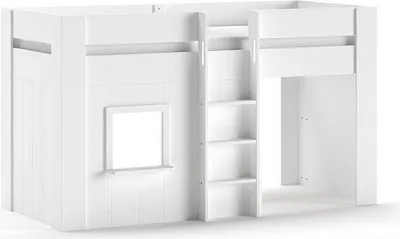 Produktbild von Vipack RENO halbhohes Spielbett 90 x 200 cm Liegefläche, Weiß