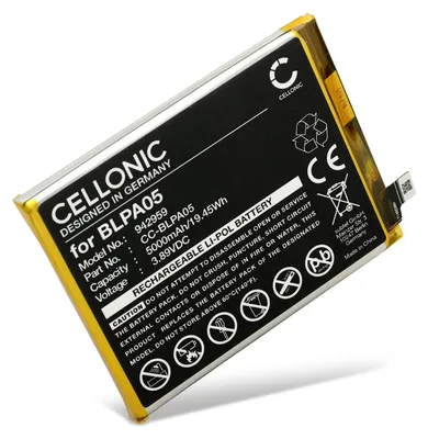 Produktbild von CELLONIC 1x Akku für Mobilfunk Kompatibel mit Oppo Reno10 5G, CPH2531, BLPA05 - (5000mAh, 3.89V)