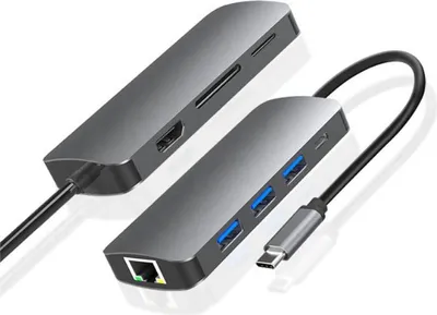 Immagine prodotto di Hub 8W1 Stacja Dokująca Usb - C Hdmi 4K Sd Do Macbook Pro/Air