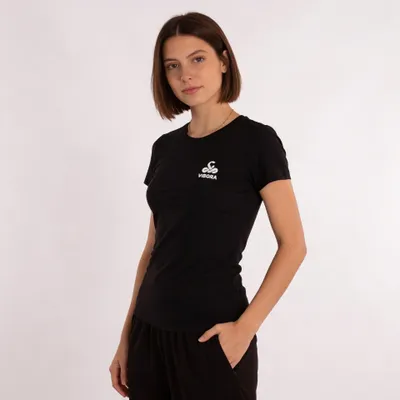 Imagen del producto de Camiseta Vibor-a Russell Mujer Negro