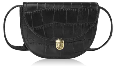 Produktbild von Damen Leder kleine kompakte Kupplungstasche schwarz Paolo Peruzzi KV-01-BL