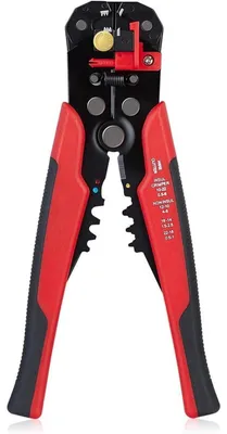 Immagine prodotto di Pinza spelafili automatica 5 in 1, tagliafili e crimpatrice, per cavi da 10 a 24 AWG (0,2-6,0 mm²), in acciaio cromo-vanadio