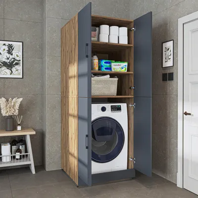 Immagine prodotto di Mobile per lavatrice Roomart DORA-II, larghezza 70 cm, rovere antracite