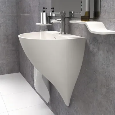 Produktbild von Waschbecken hängend - Solid Surface KALIYA