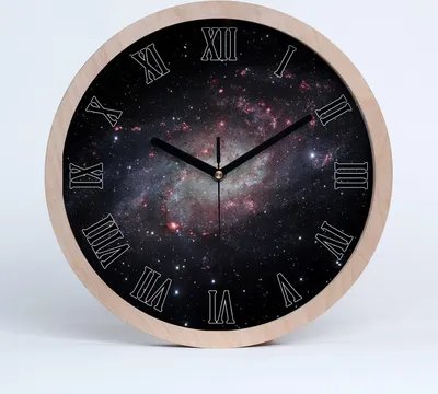 Produktbild von Holzuhr 20fi cm wanduhr - schwarze Spitzen - Nebel