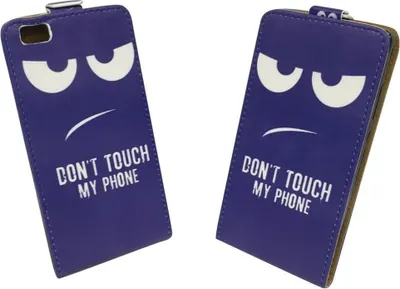 Produktbild von Dont Touch My Phone Handyhülle Huawei P8 Lite Klapphülle Flip Case