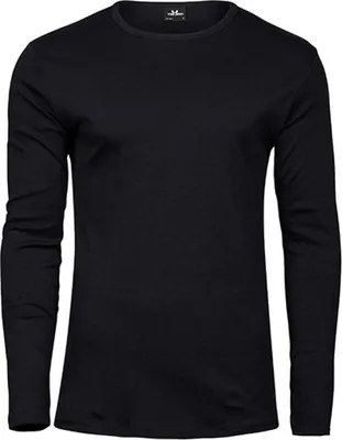 Produktbild von Tee Jays 530 | Mens Longsleeve Interlock Herren T-Shirt - Farbe: Black - Größe: L